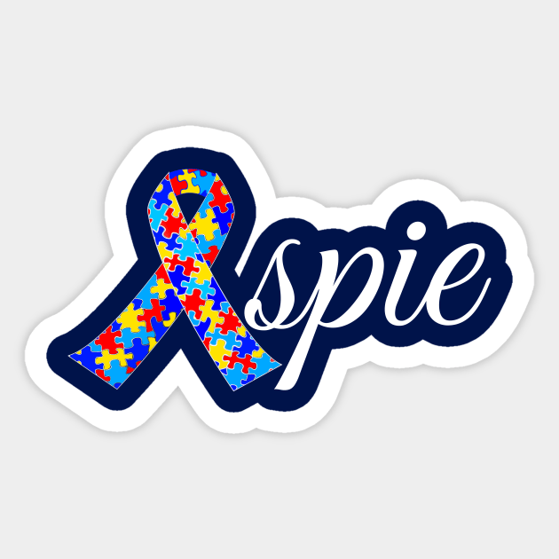 Proud Aspie Asperger Syndrome Sticker by epiclovedesigns